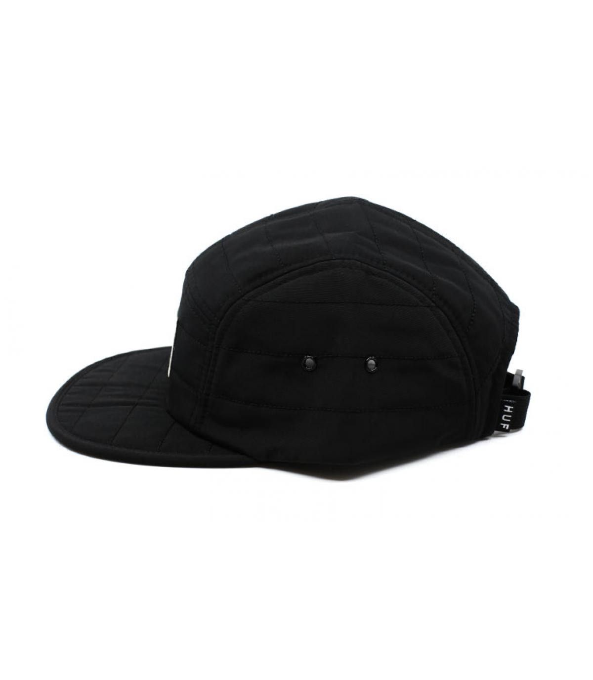 Huf black 5 panel cap Huf